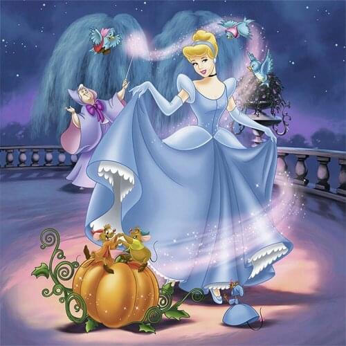 5d DIY Disney Diamond Painting Cinderella Cartoon Mosaic Picture Diamond Embroidery Crystal Cross Stitch Kit Home Decoration