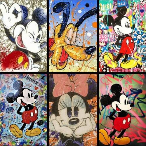 Diamond Painting Disney Cartoon Donald Duck Diamond Mosaic Cross Stitch Kits Full Diamond Embroidery Room Decoration