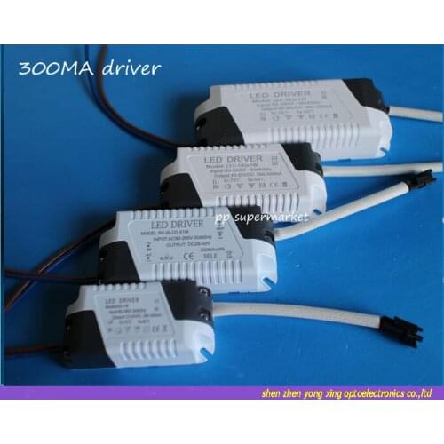 Free shipping 10pcs 7w 12w 18w 36w 300mA LED Driver Convertor Transformer Ceiling Light Power Supply