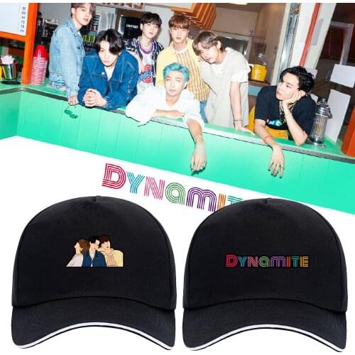 Kpop Baseball Cap Outdoor Hiking Cool Unisex 2020 new album DYNAMITE Bucket Hats Bangtan Boys Sun Hat Dad Hat SUGA JIMIN VFans