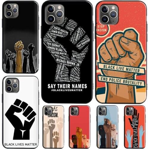 Black lives matter Fashion TPU Case For iPhone XR X XS Max SE 2020 6S 7 8 Plus 12 Pro mini 11 Pro Max Cover