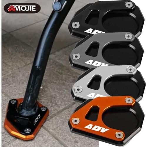 FOR 390 ADVENTURE 2020 2021 Motorcycle CNC Kickstand Sidestand Stand Extension Enlarger Pad Accessories Motorbike 390ADVENTURE