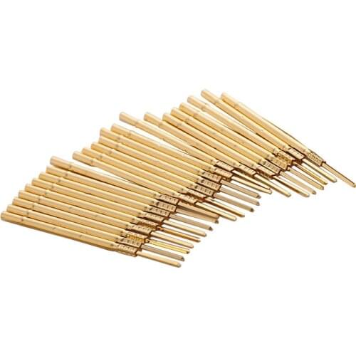 Huarong R100-4T Test Probe Length 38.3mm Brass Metal Spring Test Probe Nickel Plated Gold Tool For Industrial Instrument