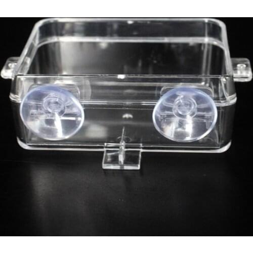 2021 New Reptile Feeder Anti-escape Food Bowl Turtle Lizard Worm Live Food Container