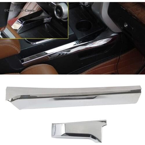 LHD! For Toyota Tundra 4-door 2014-2019 ABS Chrome Interior Near Gear Shift Side Decoration Cover Trim Car Styling Accessories