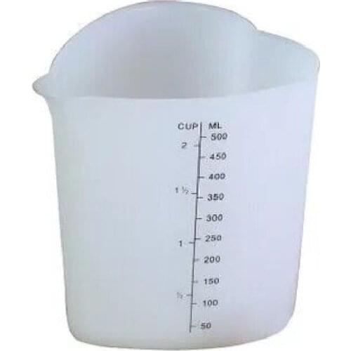 500ML Reusable Flexible Silicone Measuring Cup Cooks Bakers Resin Jewelry Tools