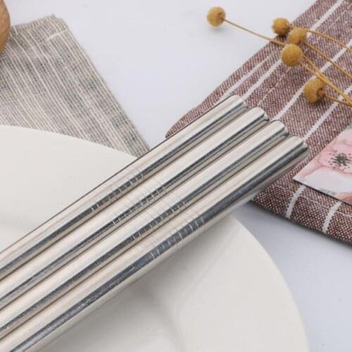 Reusable Drinking Straw Cleaner Brush Set Stainless Steel Drinking Straight Bendy Straws F20173879