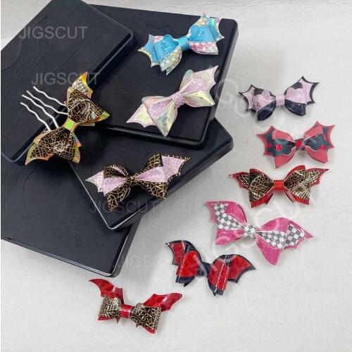 Halloween Hair bow cutting dies hand crafts wooden dies foe felt and leather cuuting