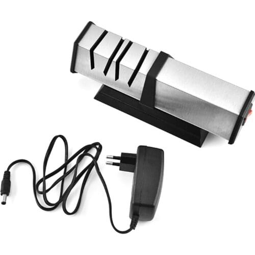 Professional Electric Knife Sharpener Sharp Stainless Steel 2 Stage Sharpening Stone Machine EU Plug
