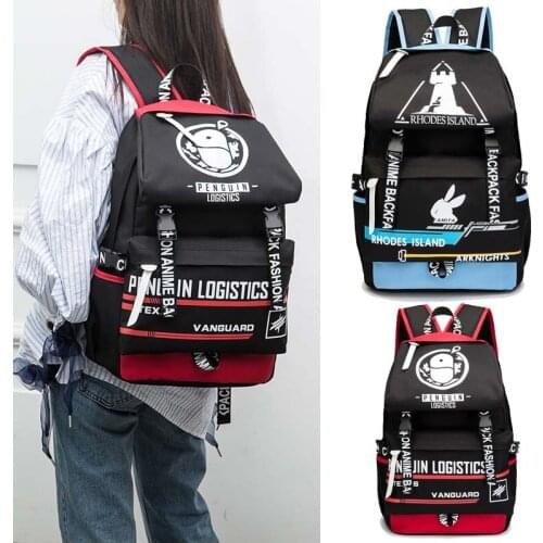 Game Arknights Cosplay Backpack Amiya Texas Large Capacity School Students Shoulder Travel Bags Mochila Daypack Fashion Gift