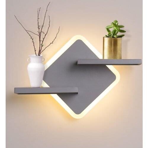 Nordic Wall Lamp Simple Bedroom Living Roomd Bedside Background Decoration Wall Lamp Metal Acrylic Wall Light Home