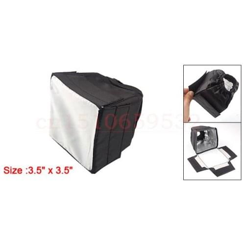 With Tracking number Softbox Flash Diffuser Soft Box Lambency Cover 9x9cm Black