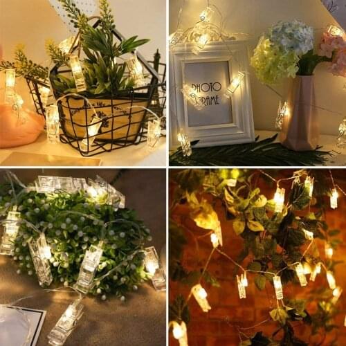 10 LED Photo Clip LED String Light for Wedding Hanging Picture Bedroom String lights Holiday Xmas Party Decoration