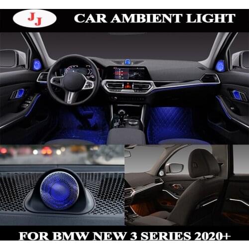 LED Ambient Light For BMW new 3 Series G20 2020+ Saddle light New Decorative Trims With Colorful Atmosphere Center speaker