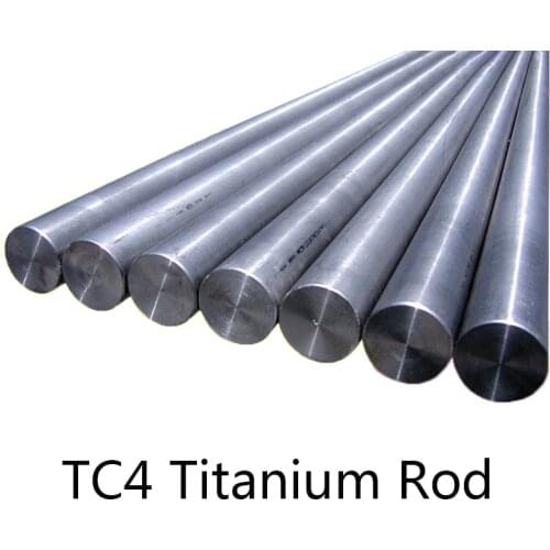TC4 Round Titanium Alloy Rod High Purity Ti Bar Diameter 3mm-200mm for Manufacturing Gas Turbine Length 100mm