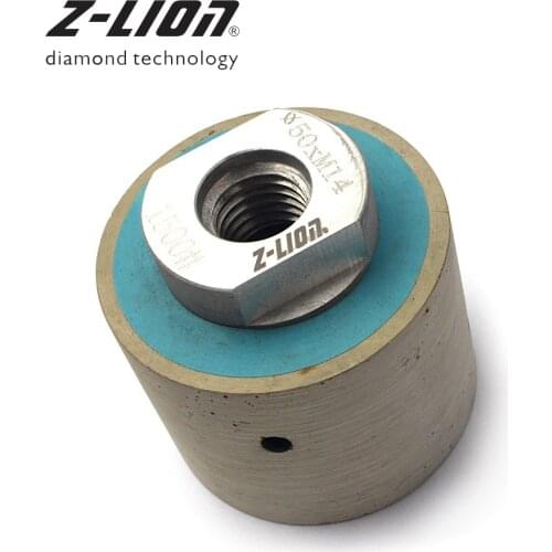 Z-LEAP 2" 1 PC Diamond Wet Polishing Drum Wheels M14 5/8-11 Arbor For Polish Grinding Granite Marble Concrete Sink Hole Sanding