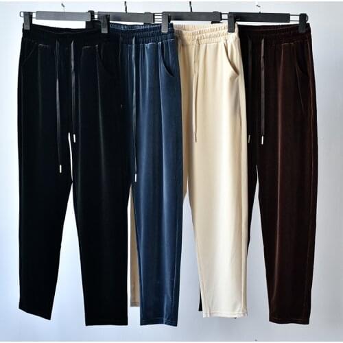 Autumn And Winter Woman Pants Streetwear Loose Sweatpants Pure High Waist Comfort Simple Basic Casual Trousers Joggers Women