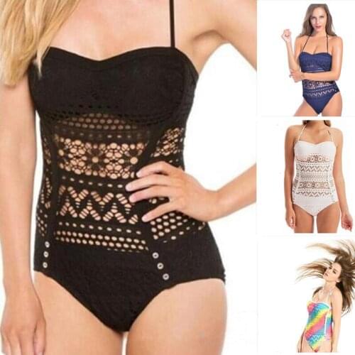 Womens One Piece Swimsuits Tummy Control Swimwear Slimming Monokini Bathing Suits for Women Backless Swimsuit