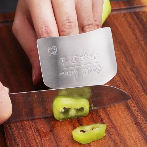 1pc Stainless Steel Finger Guard Protector Knife Cut Finger Protectors Safety Kitchen Cooking Stainless Tool Gadgets Accessories