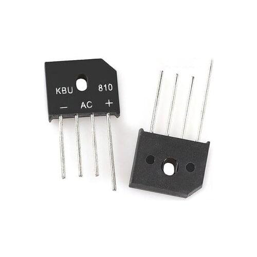 10PCS KBU810 KBU-810 8A 1000V diode bridge rectifier and original IC