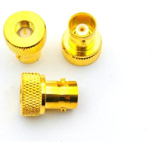 1000pcs Gold BNC female jack to sma male plug RF coax adapter