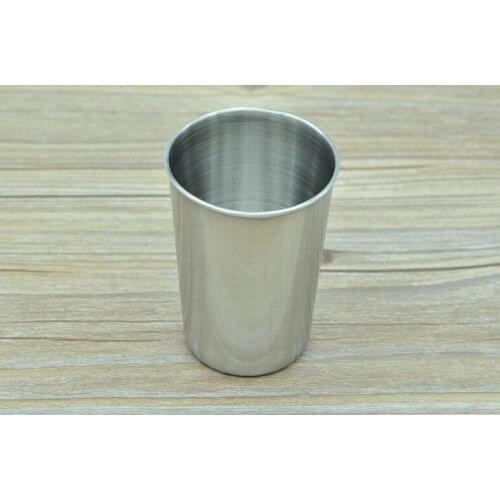 200ml Stainless Steel Camping Travel Tumbler Cup Easily Portable Mug Drinking Coffee Beer Cup 20Pcs Wholesale