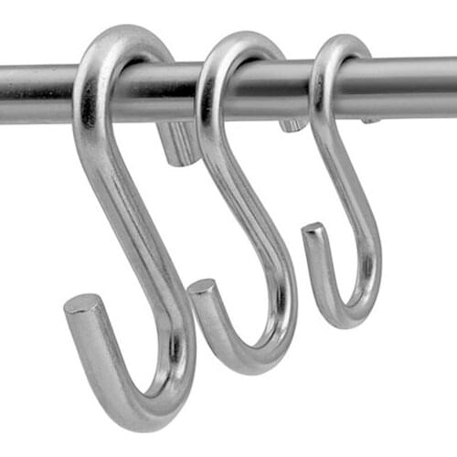 5Pcs 304 Stainless steel S-type hook Multi-function hook for Bathroom/Bedroom/Kitchen Hook Up Kitchenware Heavy Load-bearing