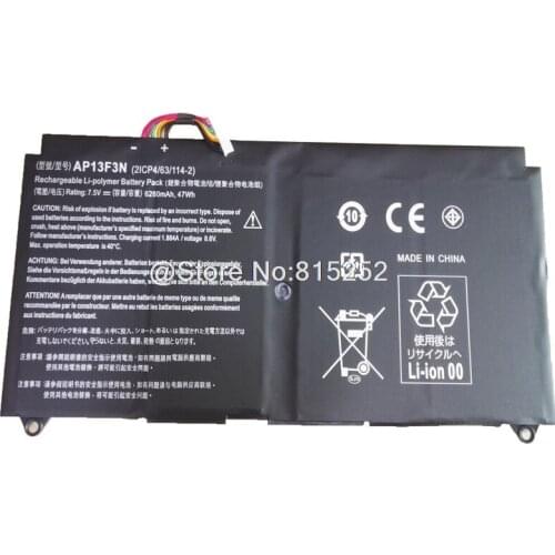 Laptop Battery For ACER For Aspire S7-392 AP13F3N 7.5V 4680mAh 35Wh New