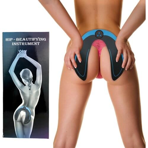 Rechargeable EMS Muscle Stimulator Hip Trainer Wireless ABS Fitness Buttock Lifting Butt Massage Electric Vibration Stimulation