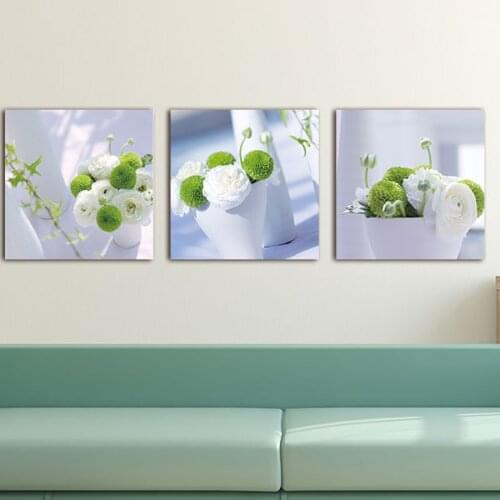 3pcs/set,DIY 5D Diamond Mosaic white flower 5D Full Diamond Painting Cross Stitch Kits Square Diamonds Embroidery Home Decor