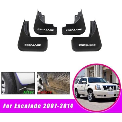 Car Mud Flaps Fender Mudguards Mudflaps Splash Guards For Cadillac Escalade 2007 2008 2009 2010 2011 2012 2013 2014 GMT900