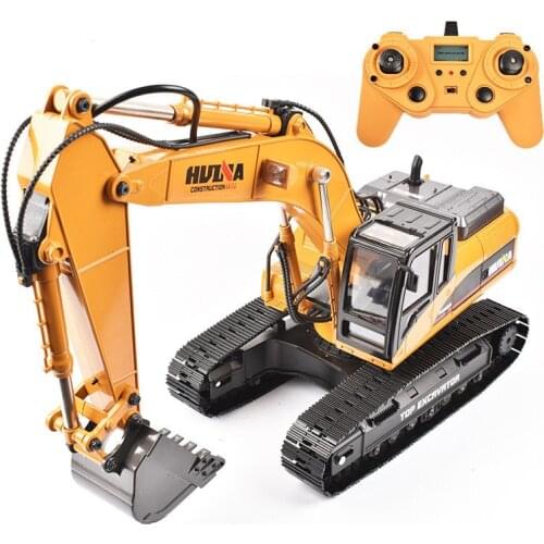 Big RC Hydraulic Excavator Kids Car Toys 23 Channel Construction Remote Control Truck Autos Remote Excavator Engineer Truck Car