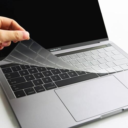 EU US for Macbook Pro 13 15 Touch Bar Russian Language Keyboard Cover Silicon A1706 A1707 A1990 A1989 Keyboard Cover