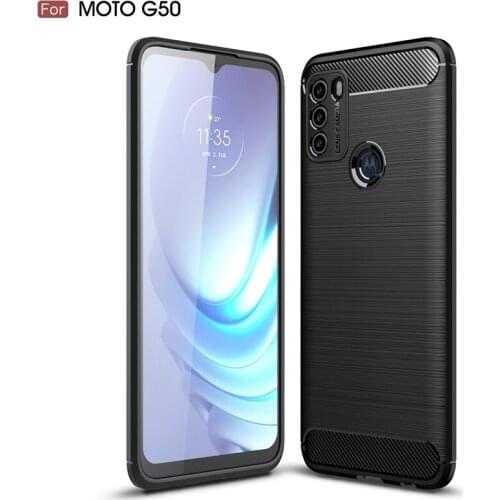 For Motorola Moto G50 Case Slim Rugged Hybrid Armor Shockproof Hybrid Soft Rubber Silicone Phone Cases Cover Case