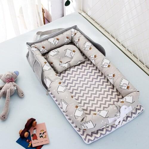 Baby Lounger Cotton Breathable Baby Bassinet Portable Sleeping Newborn Bed Removable Travel Nest Bed Protect Cradle For A Child