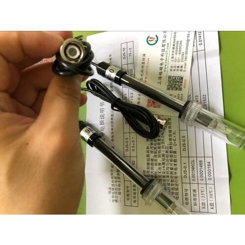 DJS-1E Conductive Electrode (Q9 Joint) BNC Joint DJS-1 Bright/Platinum Black Conductive Electrode Pure Water Pollution