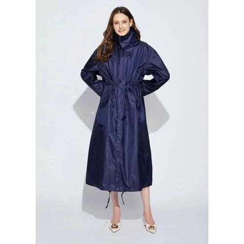 Long Raincoat Poncho Women Adult Hiking Rain Suit Outdoor Fashion Waterproof Raincoat Rain Suit Rainwear with Rain Hat