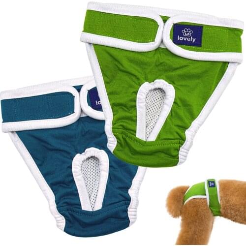 Dog Physiological Pants Washable Bitch Shorts Soft Breathable Dog Diapers Pet Panties Sanitary Pants S/M/L