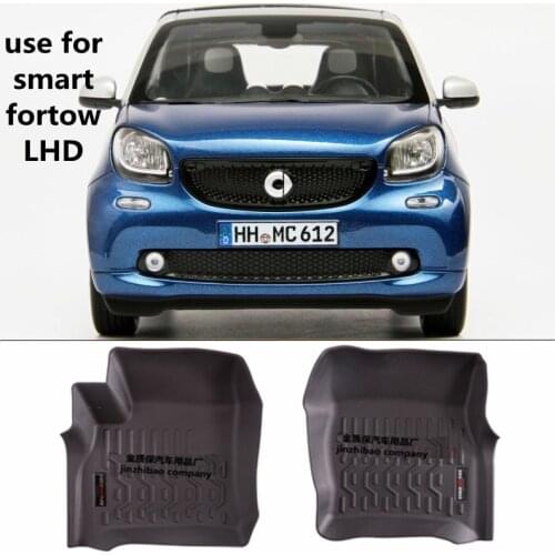 Use for 453 Smart for tow custom car All-Weather TPETPO Floor foot Mat Set Trim to Fit For smart453 for tow waterproof floor mat