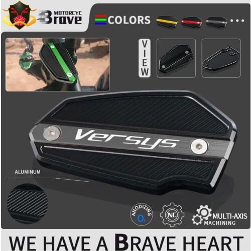 Motorcycle Front Brake Cylinder Cover Fluid Reservoir Cap For Kawasaki VERSYS 650 2007 - 2019 VERSYS 1000 2015 2016 2017 2018