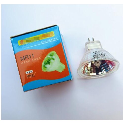1pcs MR11 6V Microscope bulb 6V MR11 spotlight halogen bulb MR11 6v 5w 10w 15w 20W 25w 30w instrument bulb
