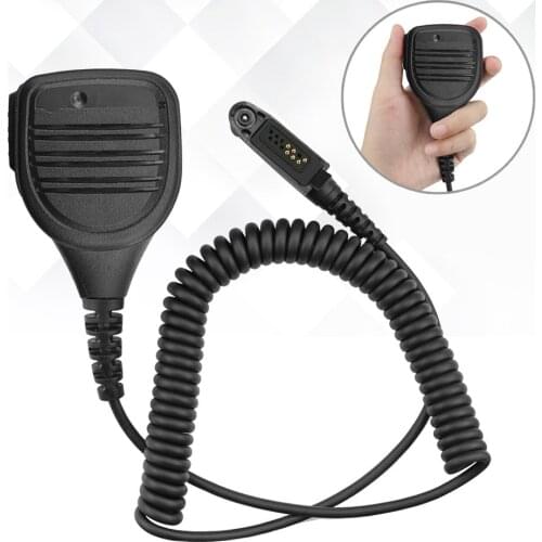 Speaker Mic with Reinforced Cable for Motorola Radios APX1000 APX4000 APX6000 APX7000 APX8000 XPR6350 Handheld Microphone
