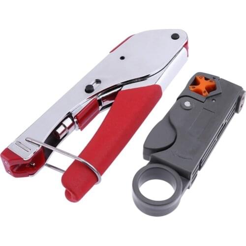 New New Multi Compression Coaxial Cable Crimping Tool F Rg6 Rg58 Rg59 Connectors Coax Crimper Coaxial Cable Stripper