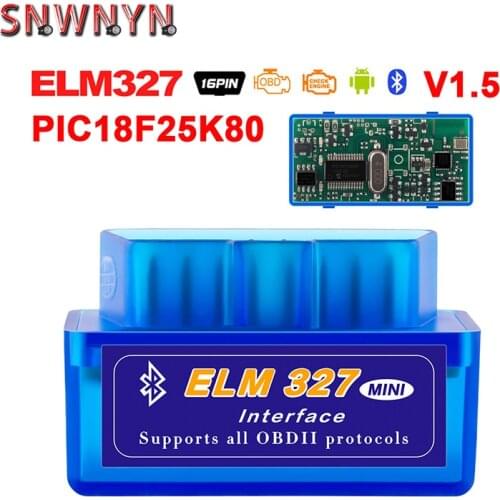 New OBD V2.1V1.5 mini ELM327 OBD2 Bluetooth Auto Scanner OBDII 2 Car ELM 327 Tester Diagnostic Tools for Android Windows Symbian