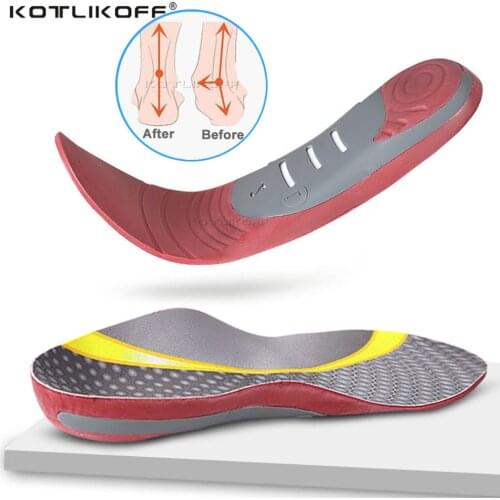 KOTLIKOFF Premium Orthotic High Arch Support Insoles 3D Arch Support Flat Feet Inserts Pad Women Men Orthopedic Foot Pain