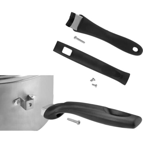 Bakelite Cookware Handle with Screw Kitchen Pot Pan Holder Grips Saucepan Steamer Side Long Handles Detachable Cooking Accessory