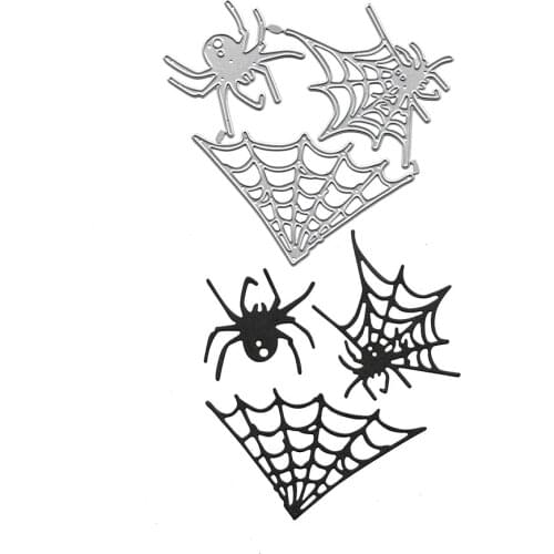 Clear Stamps And Dies New Arrival Spider Web Cutting Dies Scrapbooking Embossing Folder for Card Making Metal Craft Stencil 2021