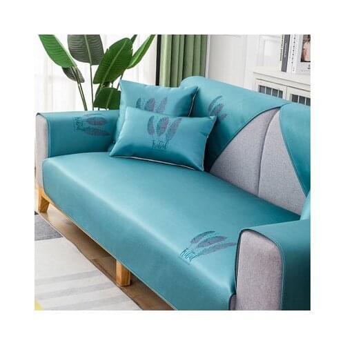 Tongdi Modern Cool Cold Luxury Sofa Cover Elegant Towel Convenient Slipcover Anti-Skid Seat Couch Decor For Parlour Living Room