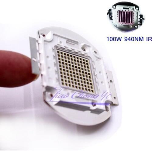 High Power LED Chip IR Infrared 100W 940nm 3500mA 14-17V Emitter Light Lamp Beads for Night Vision Camera