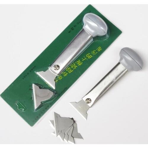 1 Set Stainless Steel Manual Leather Shoes Push Knife With Blade Cutting DIY Hand Stitched Art Carving Accessories Tools